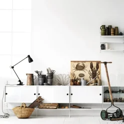 String Cabinet con puertas correderas , , 78x30 cm Blanco