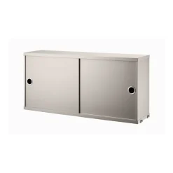 String Cabinet con puertas correderas , , 78x20 cm Beige