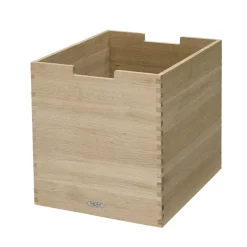 New Fritz Hansen Caja de almacenaje Cutter, grande, roble Marrón