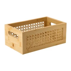 Clearance RIG-TIG Caja de almacenamiento Bamboo box 15x25 cm, Bambú Beige