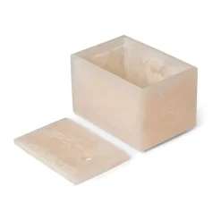 Hot Ferm Living Caja de almacenamiento Mist 10x15 cm, Pearl Beige