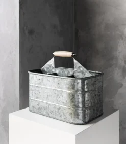 Sale Humdakin Caja de almacenamiento zinc , 30x20 Plateado