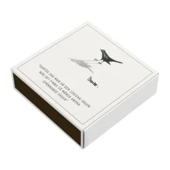 Clearance ERNST Caja de cerillas 11x11 cm, Pájaro Blanco