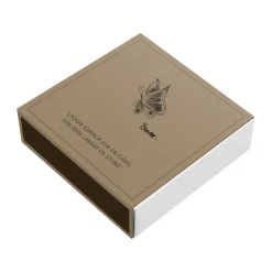 Outlet ERNST Caja de cerillas 11x11 cm, Mariposa Marrón