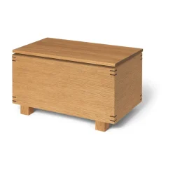Hot Ferm Living Caja de madera Bon 19x35 cm, Oiled oak Marrón