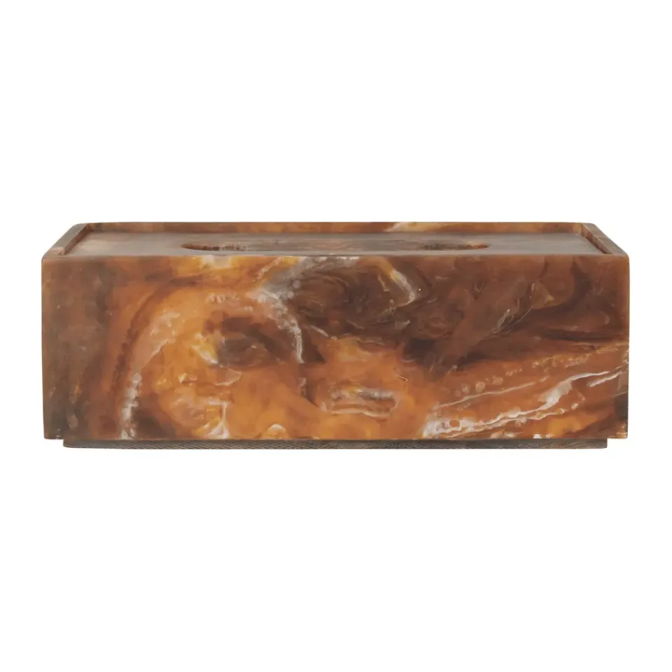 Best Ferm Living Caja de pañuelos Mist 12x21,5 cm, Sugar Kelp Gris