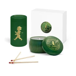 Best Solstickan Design Caja de regalo Solstickan con vela aromática + bote con cerillas, -vela perfumada de bosque de coníferas Verde