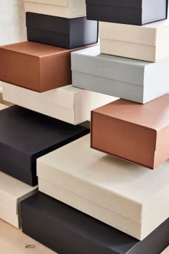 Clearance OYOY Caja Hako A3, Clay melange Beige