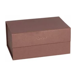 Sale OYOY Caja Hako A5, Dark caramel Marrón