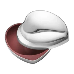 Discount Georg Jensen Caja Heart ask, Acero inoxidable Plateado