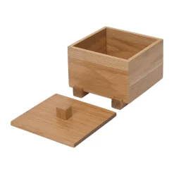 Hot Ferm Living Caja Moku , Roble sin tratar, 10×11×9,5 cm Beige