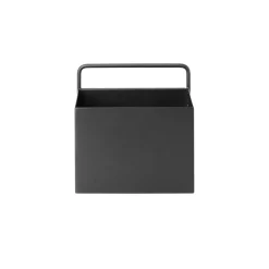 Sale Ferm Living Caja pared Wall Box cuadrado, Negro