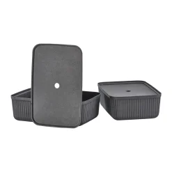 Discount Zone Denmark Cajas de almacenamiento Pulp 32x48 cm 2-pack, Black Negro