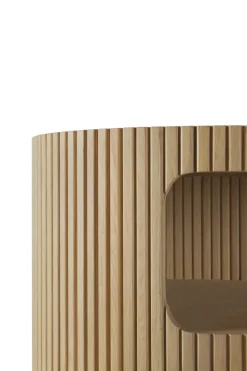 Clearance Ethnicraft Cajonera Boomerang con cerradura, Roble, Ø45 cm Beige