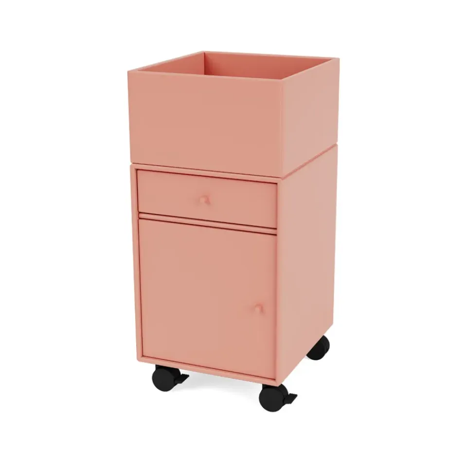 Outlet Montana Cajonera con ruedas Runner, Rhubarb 151 Rosa