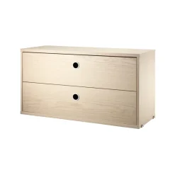 Hot String Cajonera , Chapa de fresno, 78x30 cm Beige