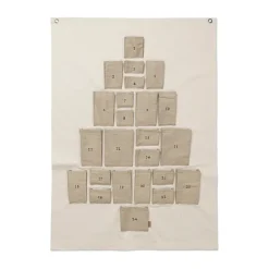 Online Ferm Living Calendario de Navidad Pine, Maxi, 90x125 cm Beige