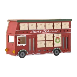 Sale Bloomingville Calendario Edward con autobús luminoso, Rojo