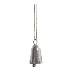 New Lene Bjerre Campana Missia 8 cm, Plata Plateado