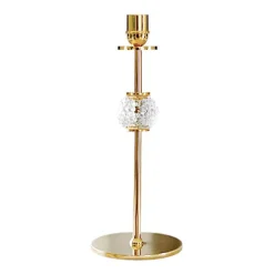 Sale Hilke Collection Candelabro Alba 30 cm, latón macizo y vidrio Color dorado