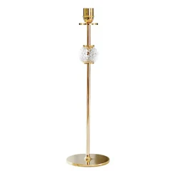 Hot Hilke Collection Candelabro Alba 40 cm, latón macizo y vidrio Color dorado