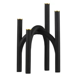 Outlet AYTM Candelabro Angui 34 cm, negro-oro NegroColor dorado