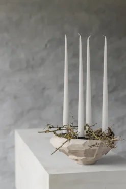 New Mette Ditmer Candelabro Art Piece Ø23 cm, Kit BeigeGris