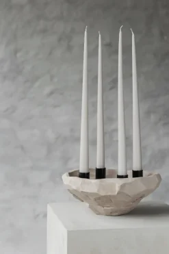 New Mette Ditmer Candelabro Art Piece Ø23 cm, Kit BeigeGris