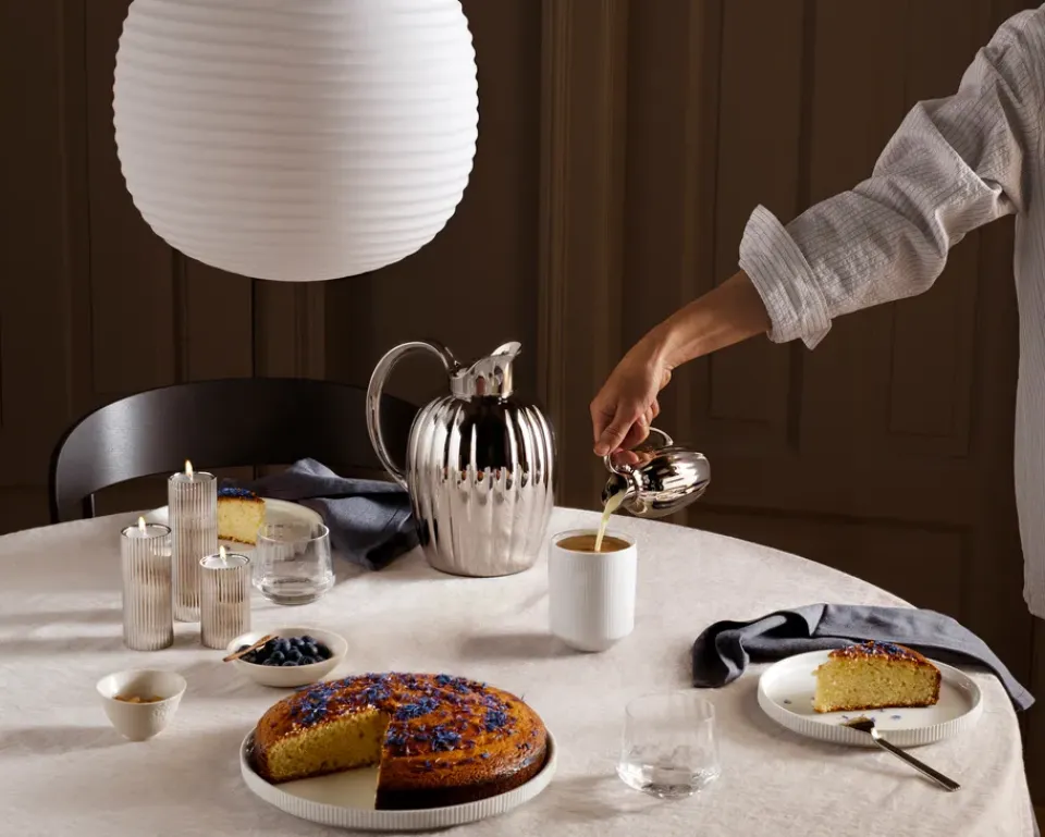 Discount Georg Jensen Candelabro Bernadotte 3 piezas, acero inoxidable Plateado