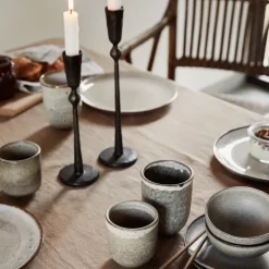Tell Me More Candelabro Boule , Large Negro