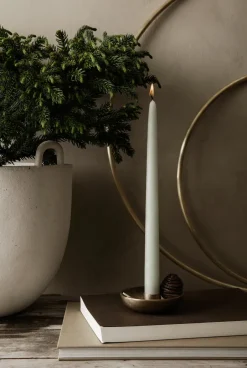 Hot Ferm Living Candelabro Bowl Ø10 cm, latón Color dorado