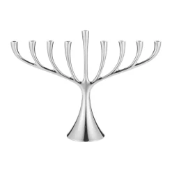 Hot Georg Jensen Candelabro Cobra menora de nueve brazos, Acero inoxidable Plateado