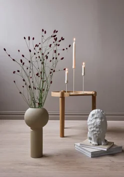 Hot Cooee Design Candelabro Cooee 13 cm, Sand Beige