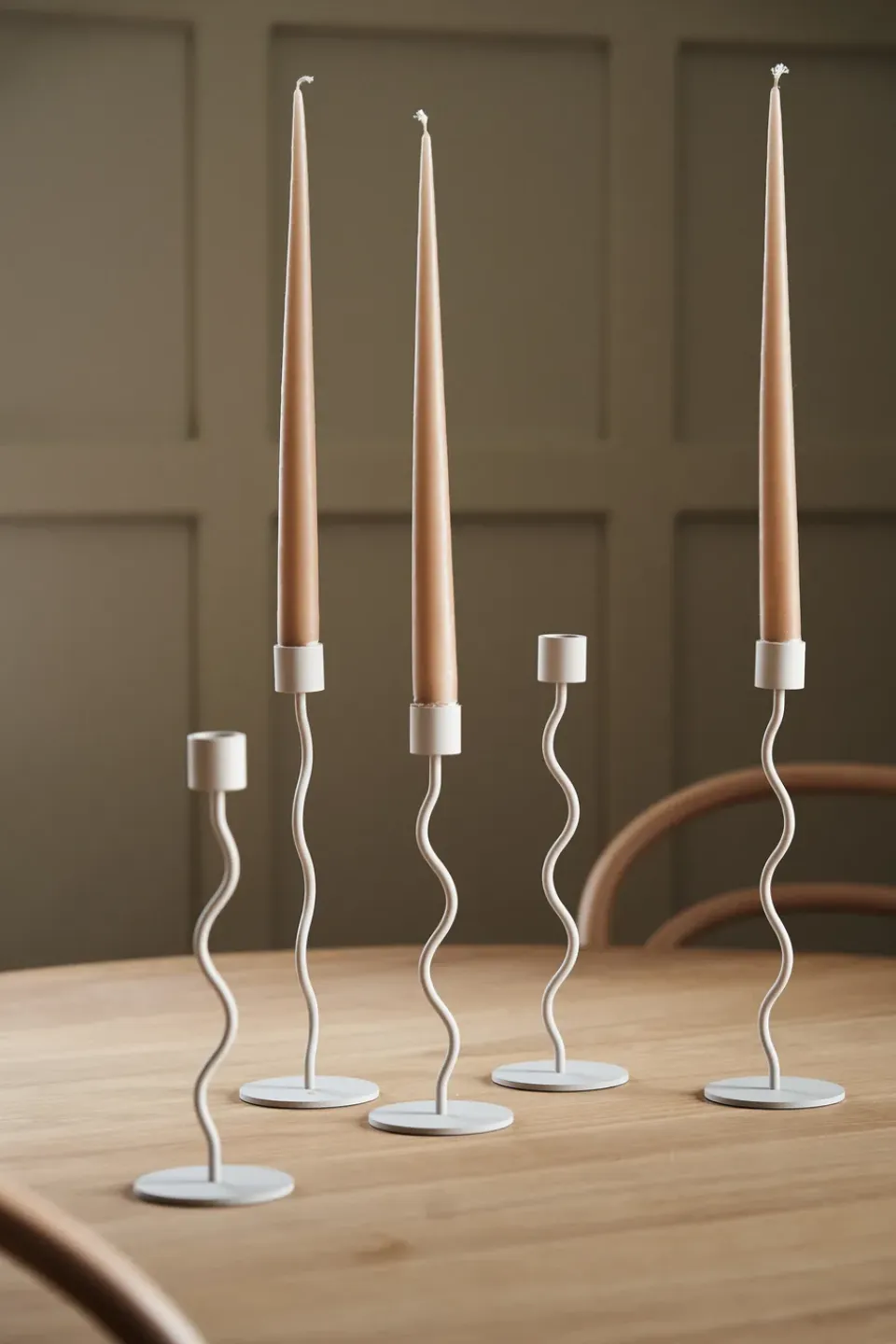 Online Cooee Design Candelabro Curved 26 cm, Sand Beige