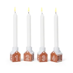 Online Kähler Candelabro de Adviento Gingerbread 4 piezas, Marrón