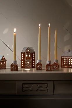 Online Kähler Candelabro de Adviento Gingerbread 4 piezas, Marrón