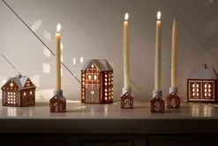 Online Kähler Candelabro de Adviento Gingerbread 4 piezas, Marrón