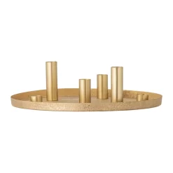 Online Bloomingville Candelabro de adviento Maxime Ø30 cm, Oro Color dorado