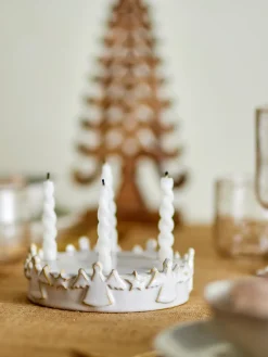 Clearance Bloomingville Candelabro de Adviento Starry, Blanco