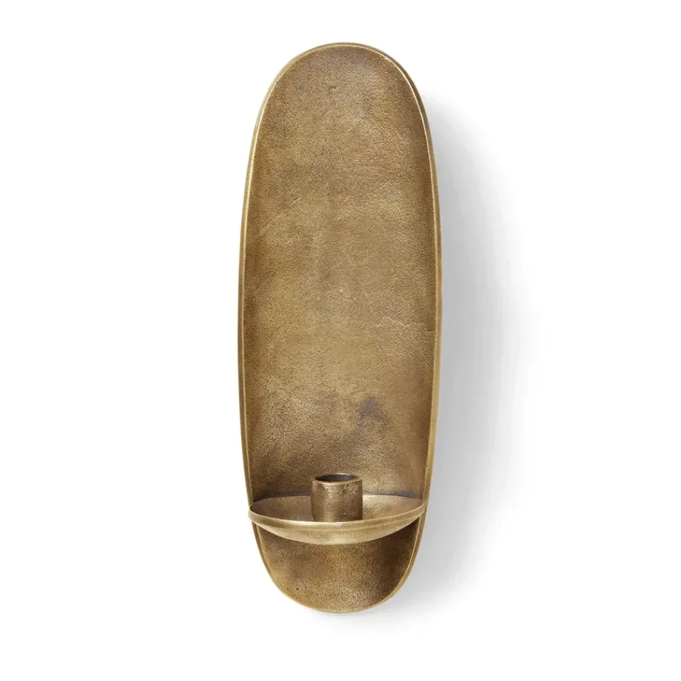 Sale Ferm Living Candelabro de pared Agapé, Brass finish Color dorado