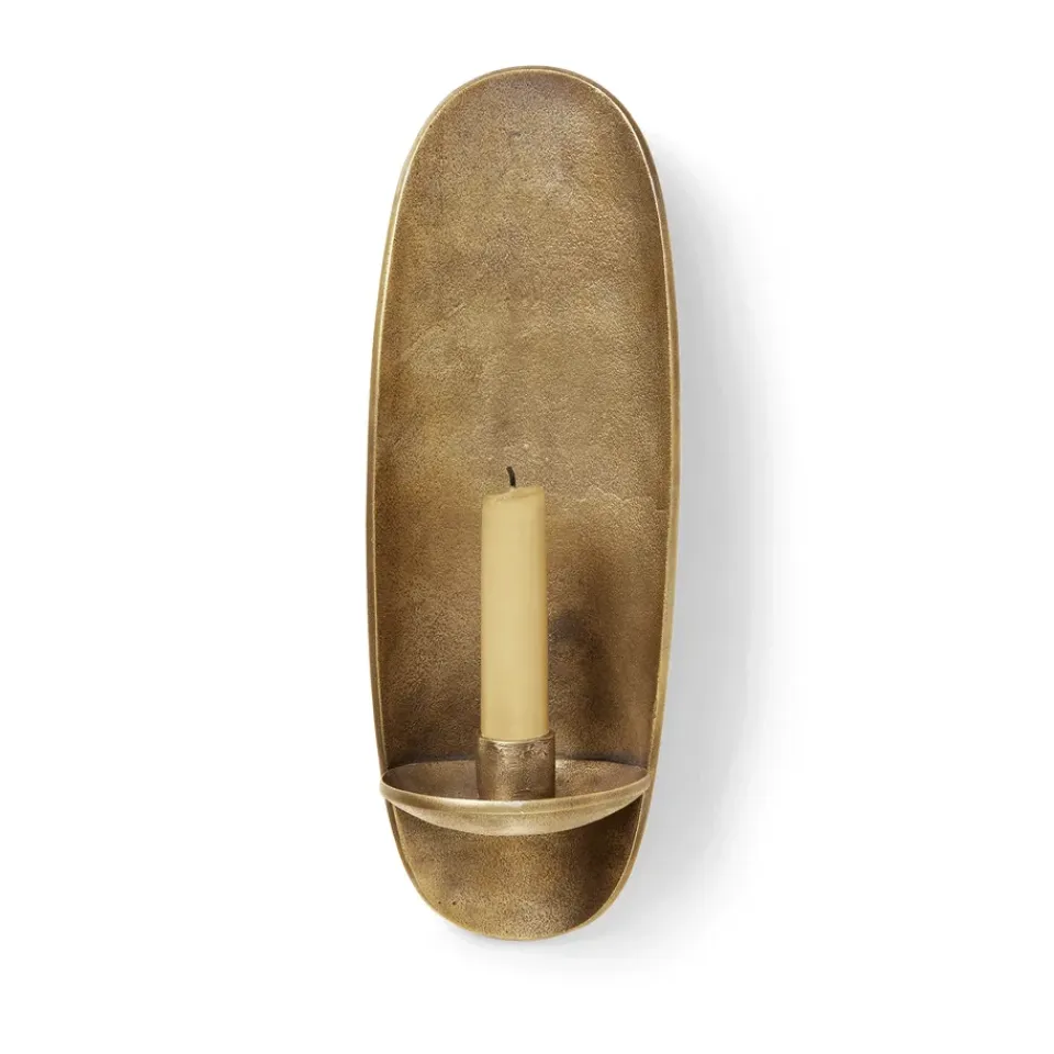Sale Ferm Living Candelabro de pared Agapé, Brass finish Color dorado