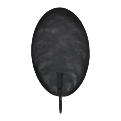 Best Tell Me More Candelabro de pared Boule con placa trasera, Negro