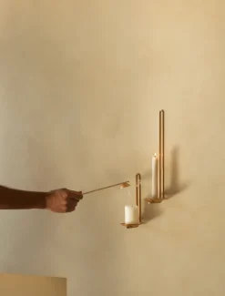 Online Audo Copenhagen Candelabro de pared Clip 34 cm, Latón Color dorado