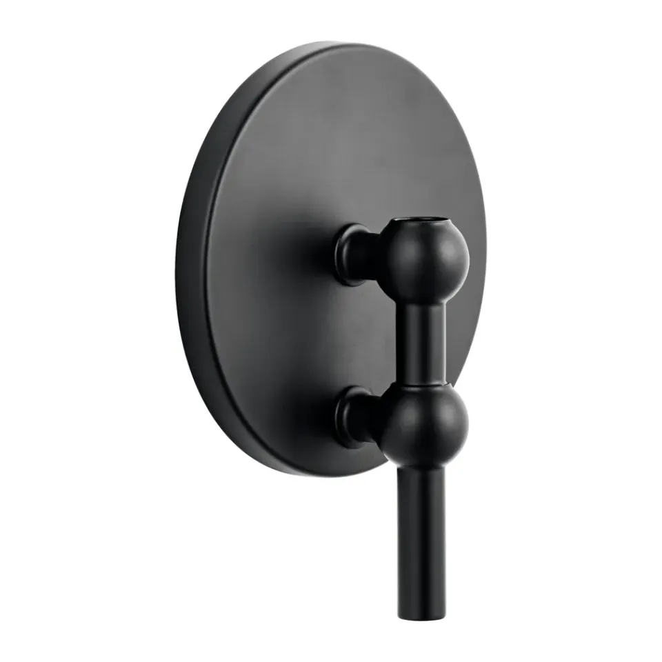 STOFF Candelabro de pared Nagel, mate Negro