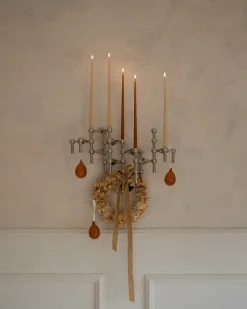 Online STOFF Candelabro de pared Nagel, Chrome Plateado