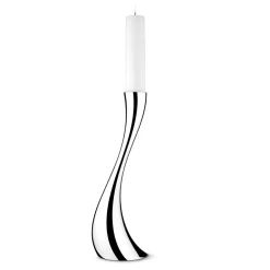 Best Georg Jensen Candelabro de suelo Cobra, mediano, 50 cm GrisPlateado