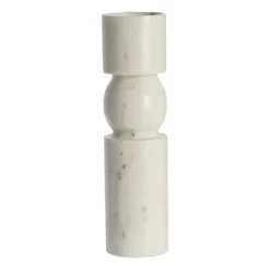 Lene Bjerre Candelabro Ellia 30 cm, White Blanco