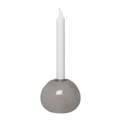 Clearance ERNST Candelabro vidrio Ø11 cm, Gris