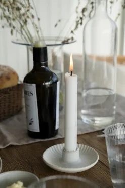 ERNST Candelabro Ø10,5x3,5 cm, Blanco