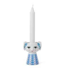 Online Bjørn Wiinblad Candelabro Eva 9,5 cm, oscuro Azul